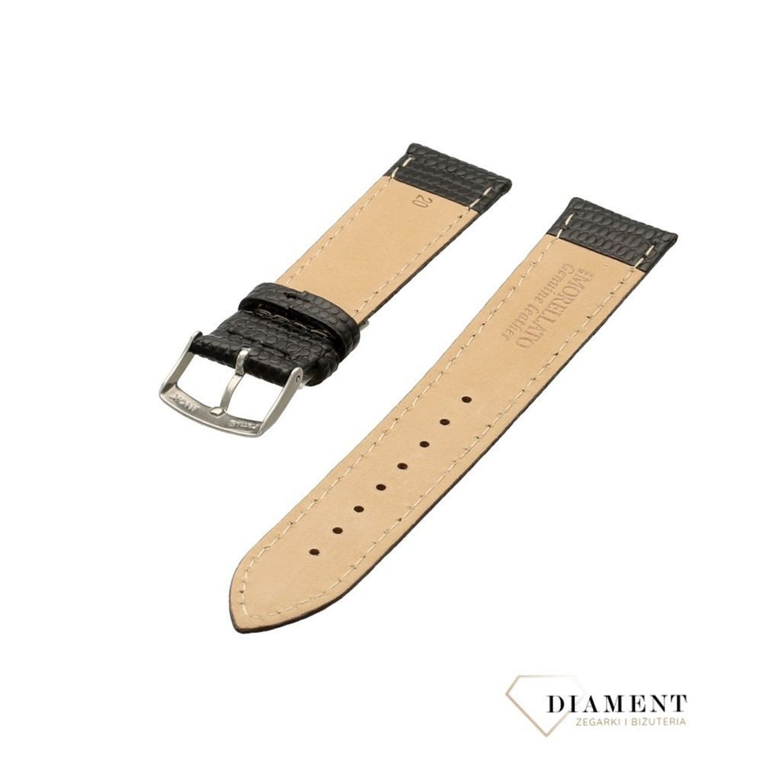 Oryginalny pasek Morellato A01X3266773019CR 20 czarny 20mm (1).jpg